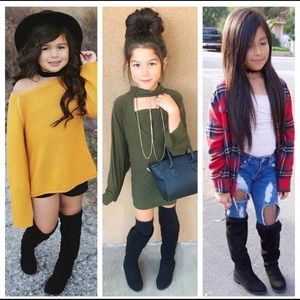 New Kid girl knee high boots